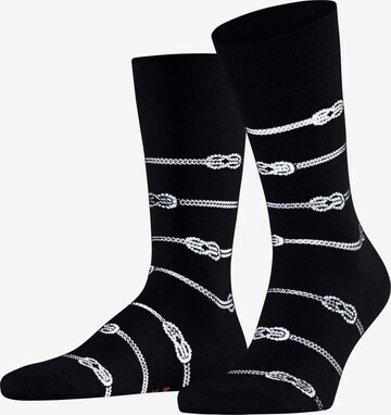 FALKE Socken 'Sailing Rope' in Schwarz: Vorderseite