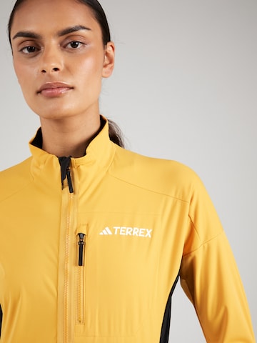 ADIDAS TERREX Athletic Jacket 'Xperior' in Yellow