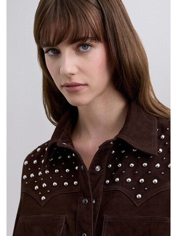 Scalpers Демисезонная куртка ' ' в Коричневый