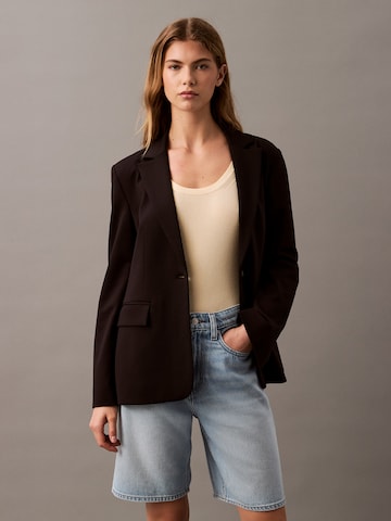 Blazer 'PONTE' di Calvin Klein in nero: frontale