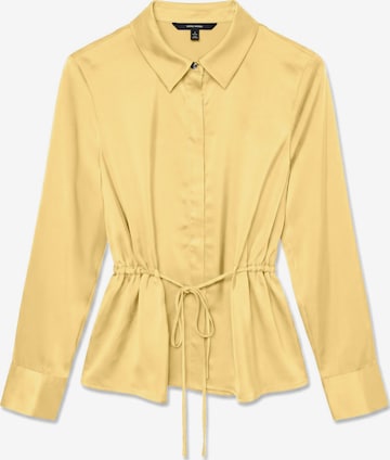 Chemisier 'RIVER' VERO MODA en jaune : devant