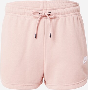 Nike Sportswear - Calças em rosa: frente