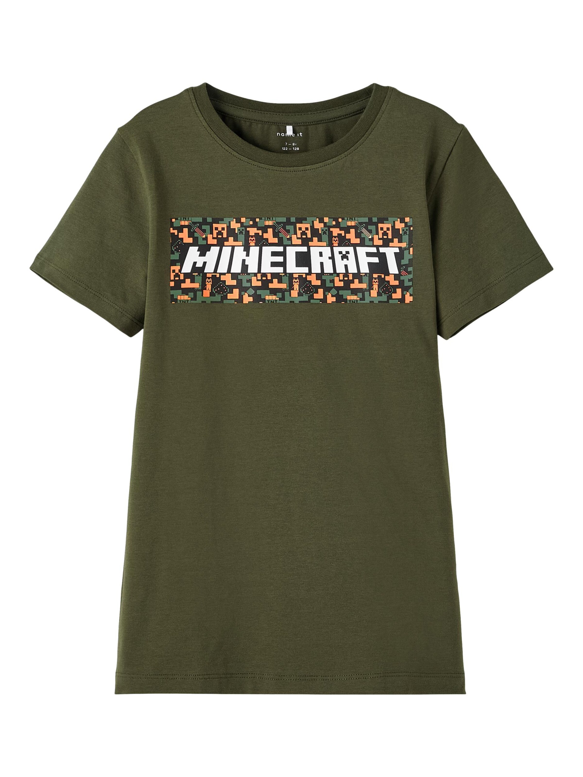 NAME IT Shirt 'Minecraft Maxon' in Khaki | ABOUT YOU