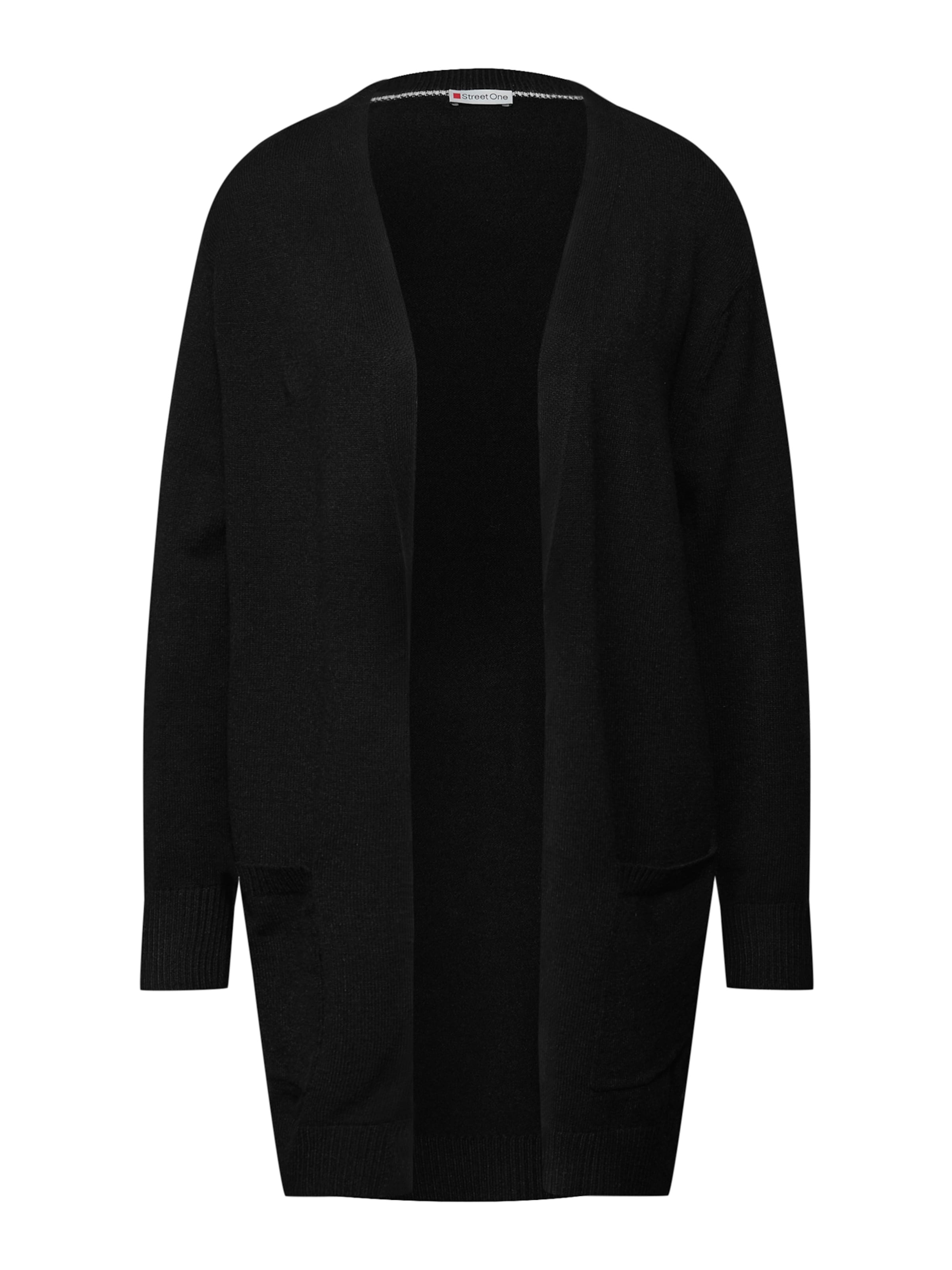 STREET ONE Kampsun, värv must: eest vaates