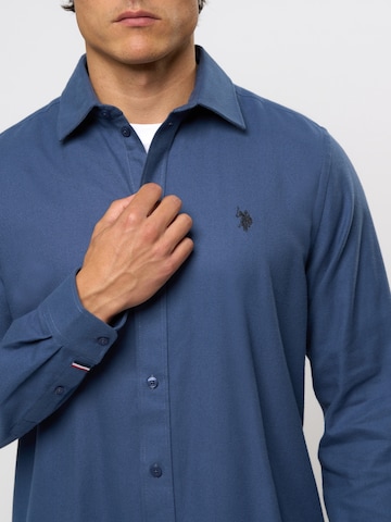 U.S. POLO ASSN. Regular fit Overhemd 'Ragn' in Blauw