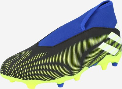 ADIDAS PERFORMANCE Chaussure de foot 'Nemeziz 19.3' en bleu marine / jaune fluo / noir / blanc, Vue avec produit