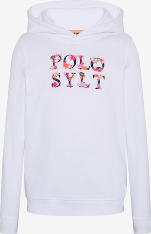 Polo Sylt Sweatshirt in White: front