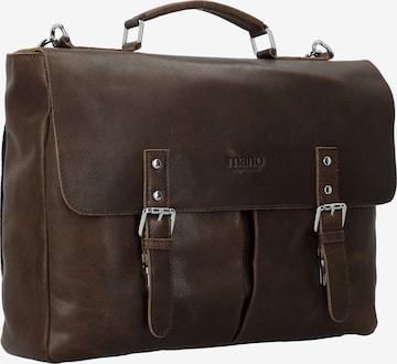 mano Document Bag 'Don Paolo' in Brown