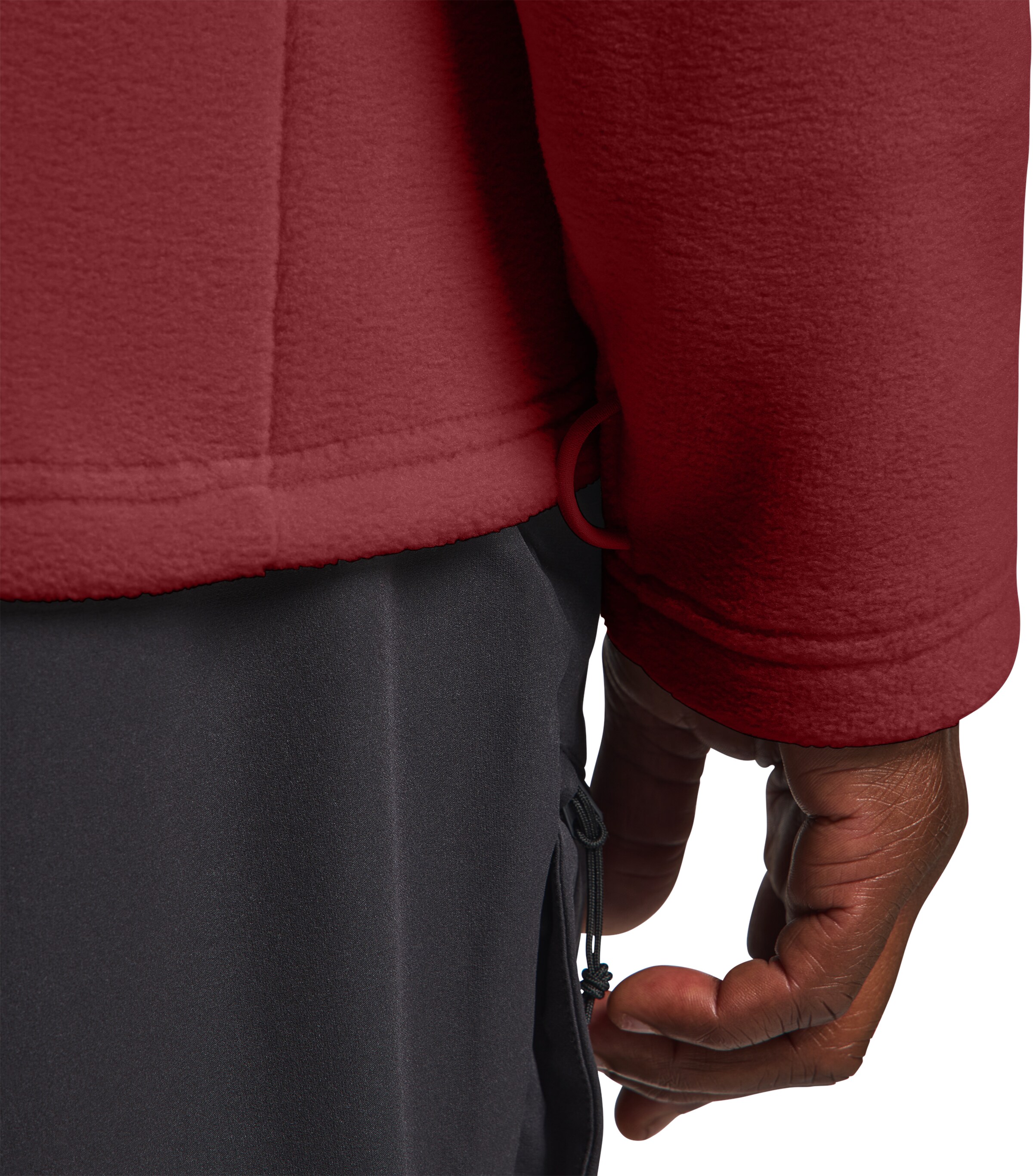 JACK WOLFSKIN Athletic Fleece Jacket 'Winterstein' in Red