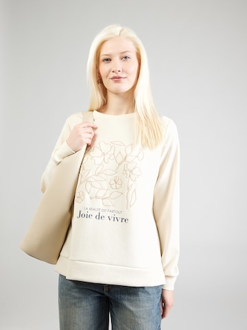 Sweat-shirt 'BANU 287' Soyaconcept en beige : devant