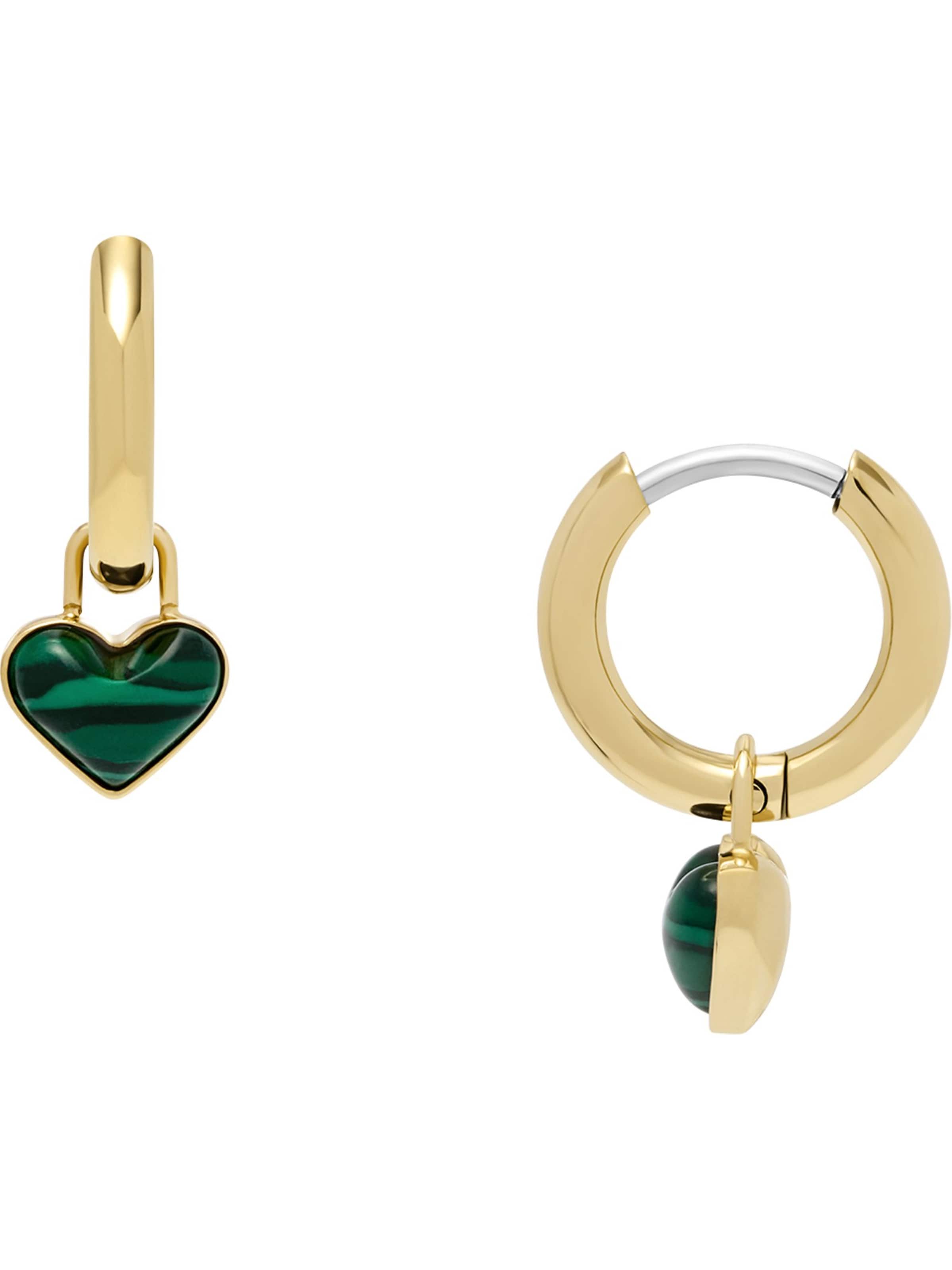 FOSSIL Ohrringe in Gold: Vorderseite