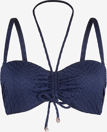 LingaDore - Balconet Top de bikini en azul: frente
