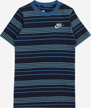 T-Shirt 'CLUB' Nike Sportswear en bleu : devant