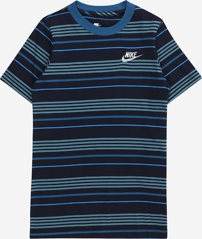 Tricou 'CLUB' Nike Sportswear pe bleumarin / albastru deschis / verde deschis / alb murdar, Vizualizare produs