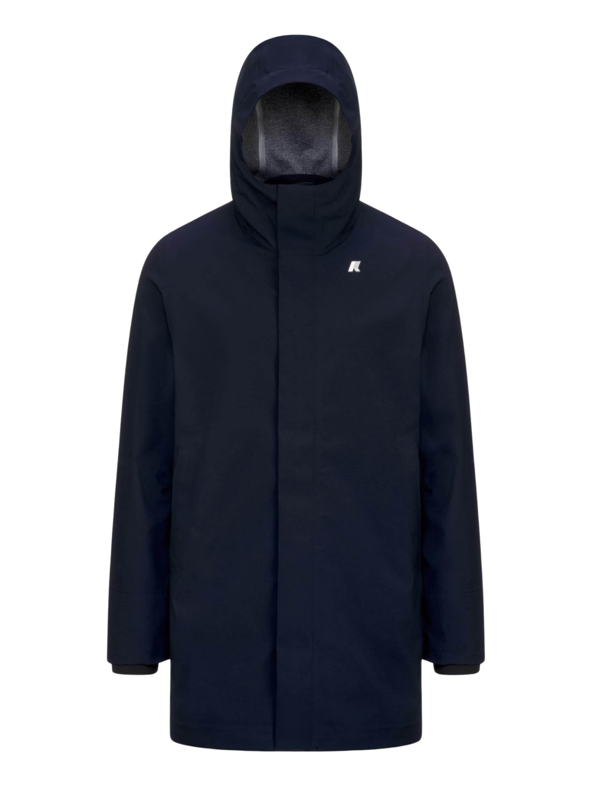 K-Way Tussenjas 'K-WAY TOMMY BONDED JERSEY GIUBBINO' in Blauw: voorkant