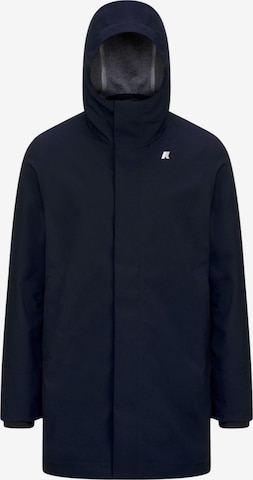 K-Way Tussenjas 'K-WAY TOMMY BONDED JERSEY GIUBBINO' in Blauw: voorkant