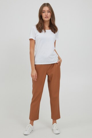 Oxmo Loose fit Trousers 'PAULIA' in Brown