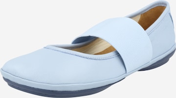 CAMPER Ballet Flats with Strap 'Right Nina' in Blue: front