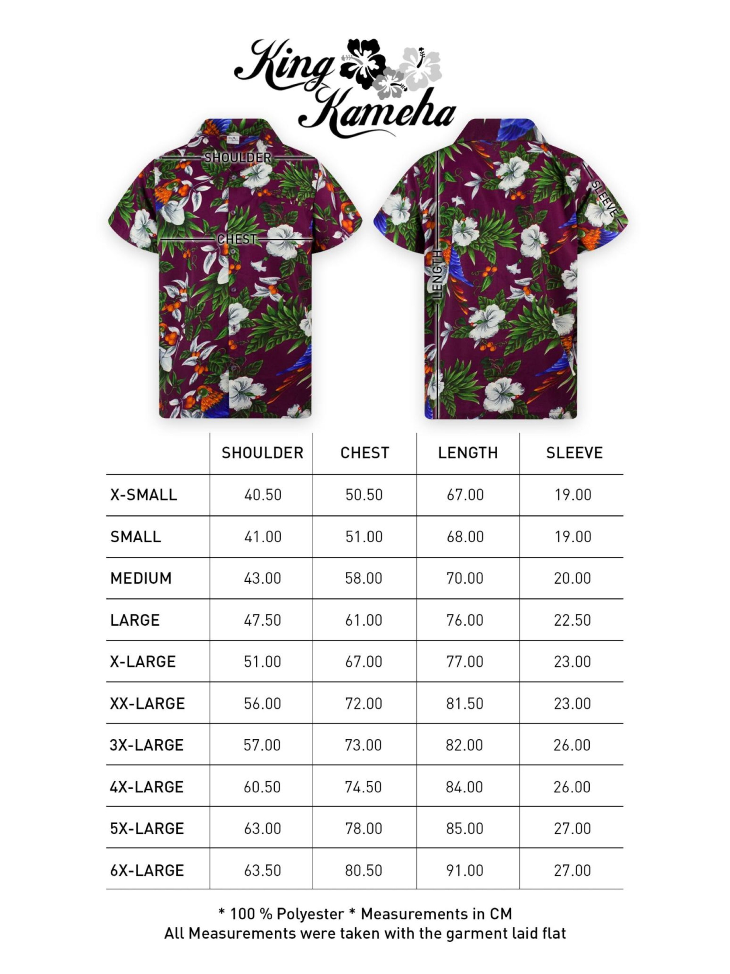 King Kameha Shirt 'Cherryparrot' in Red