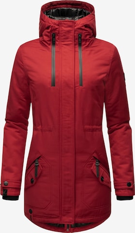 NAVAHOO Winterparka in Rood: voorkant