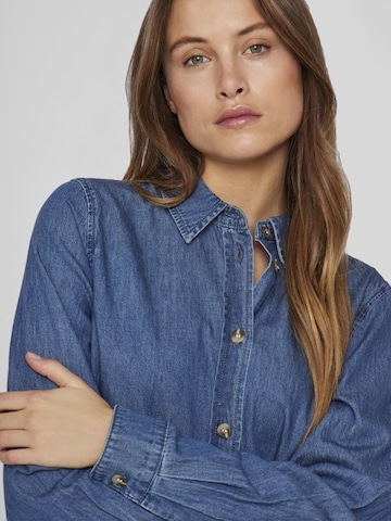 VILA Bluse in Blau