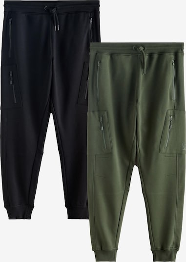 Next Sportske hlače u tamno zelena / crna, Pregled proizvoda