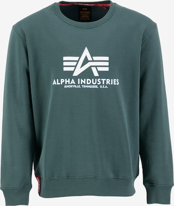 ALPHA INDUSTRIES Sweatshirt in Green: front