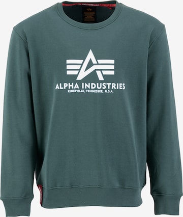 Sweat-shirt ALPHA INDUSTRIES en vert : devant