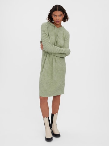 VERO MODA Knitted dress 'LULU' in Green: front