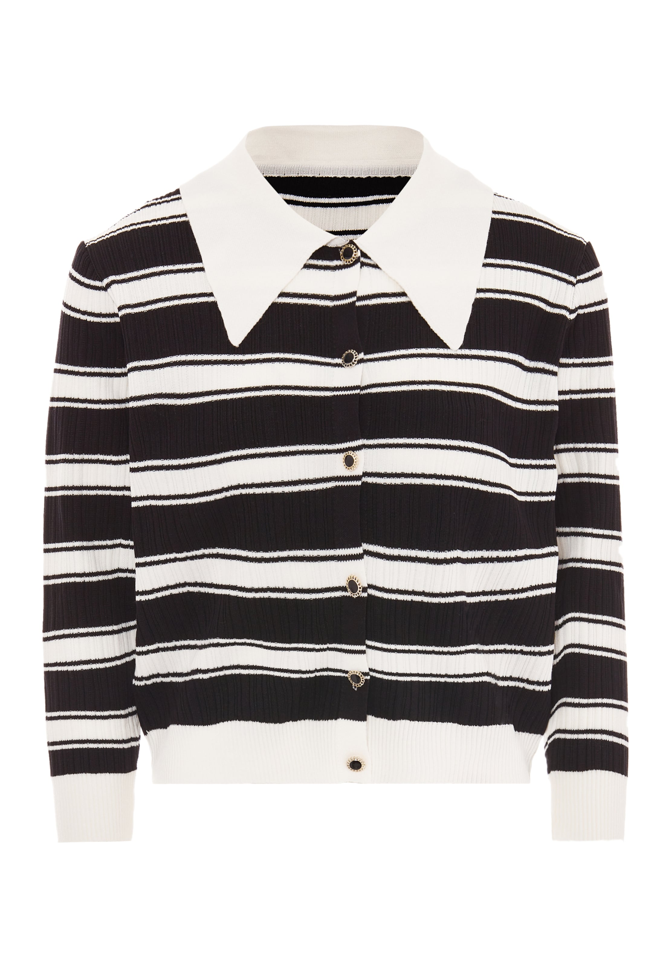 CARNEA Strickjacke in Schwarz: Vorderseite