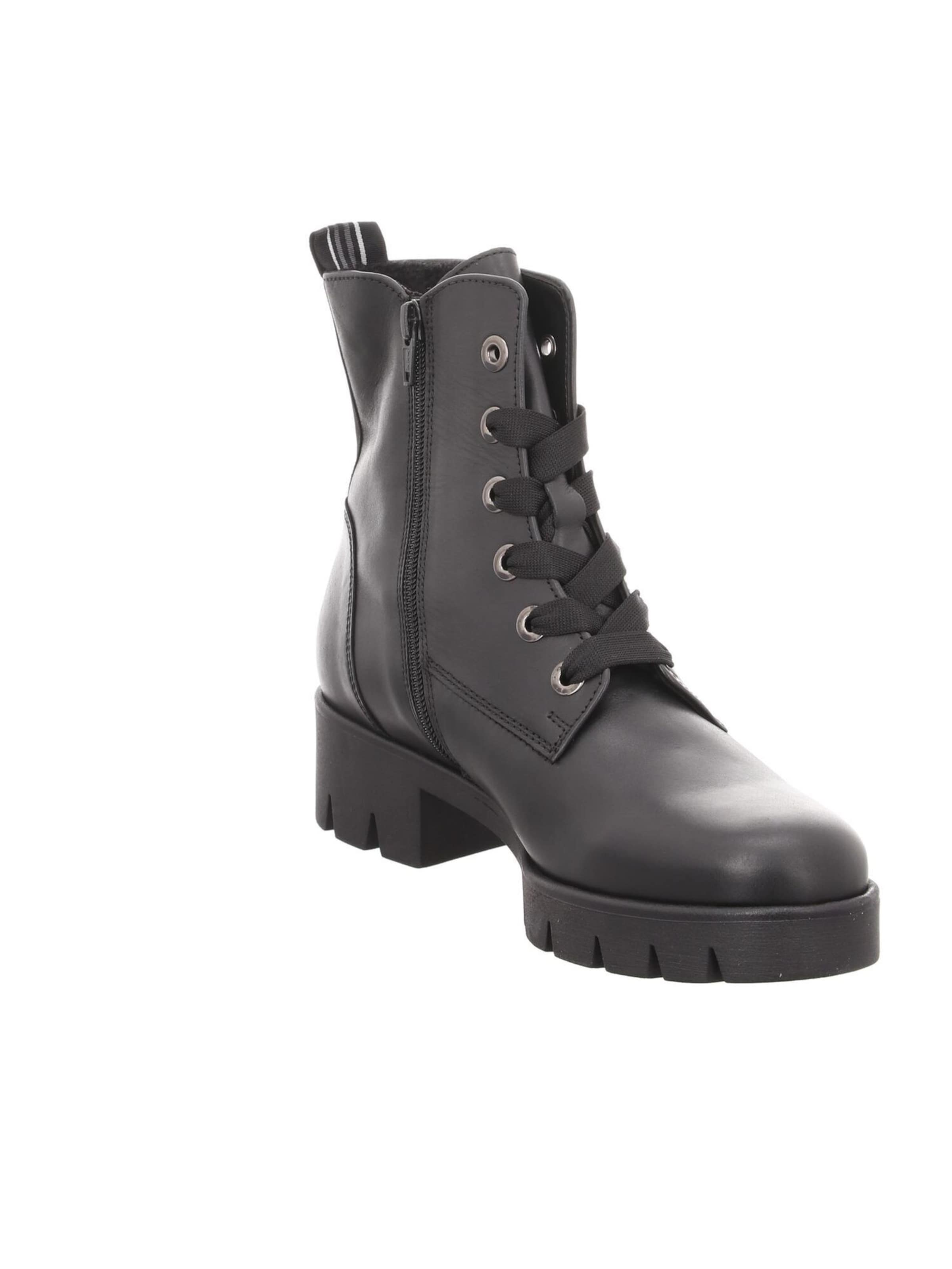 GABOR Schnürstiefelette in Schwarz