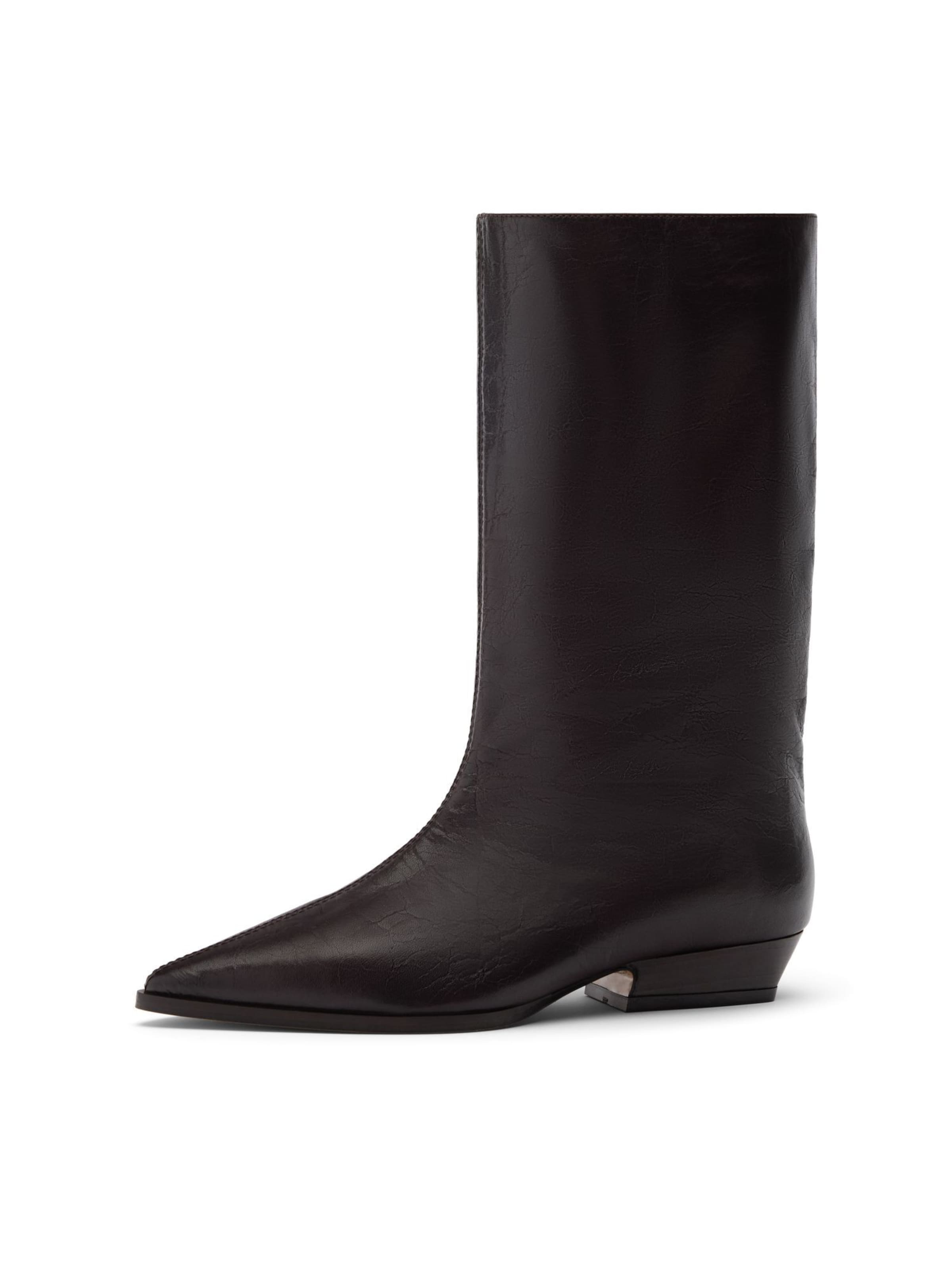 SACHA Bottines en 36 en rouge foncé, Vue avec produit