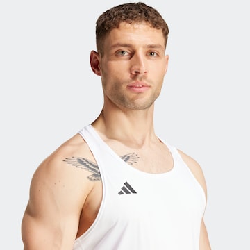 T-Shirt fonctionnel 'Adizero Essentials' ADIDAS PERFORMANCE en blanc