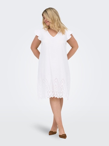 ONLY Carmakoma - Vestido de verano 'CARTulum' en blanco