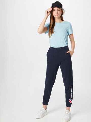 Superdry Tapered Broek in Blauw