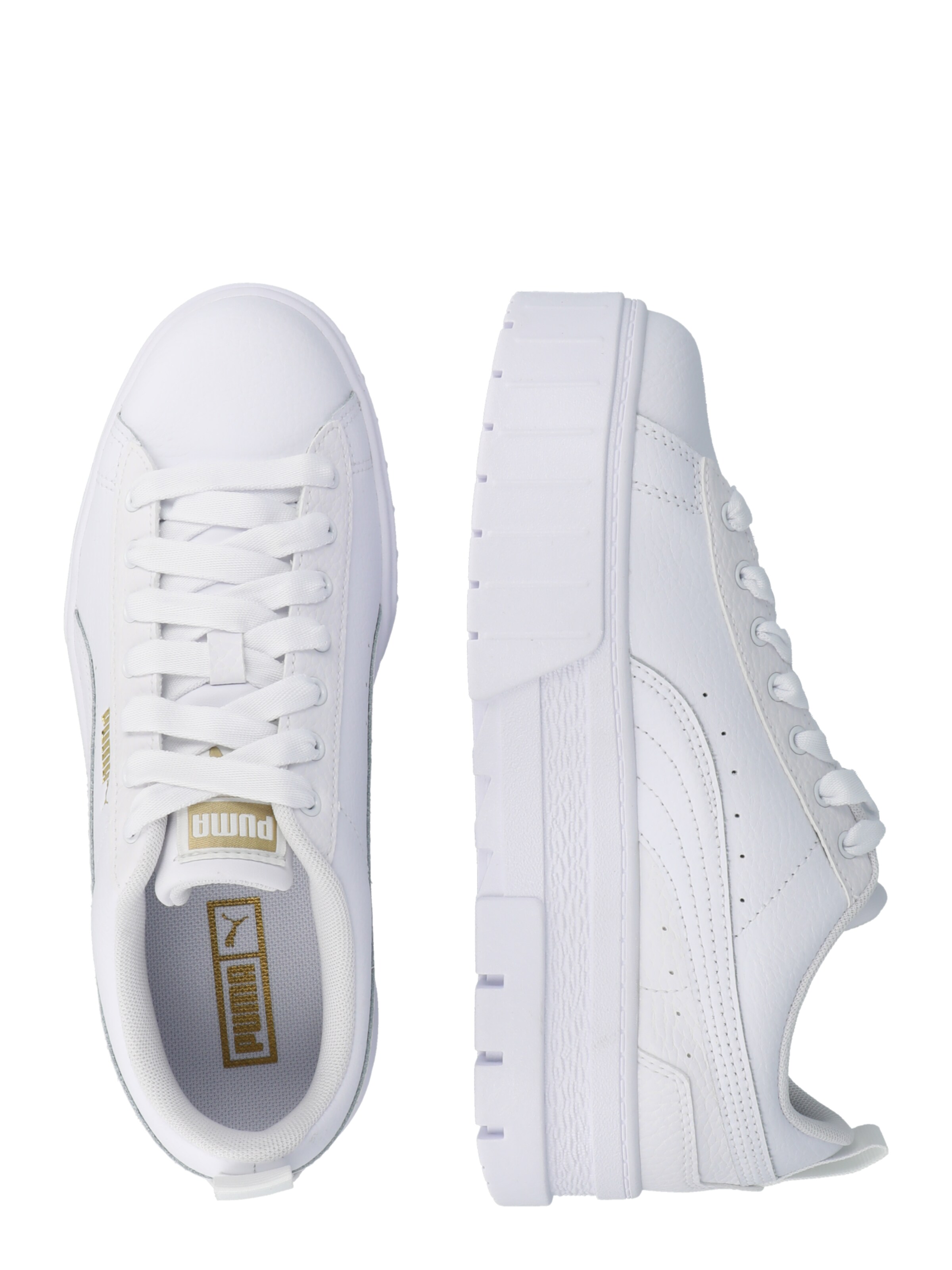 PUMA Matalavartiset tennarit 'Mayze' värissä valkoinen