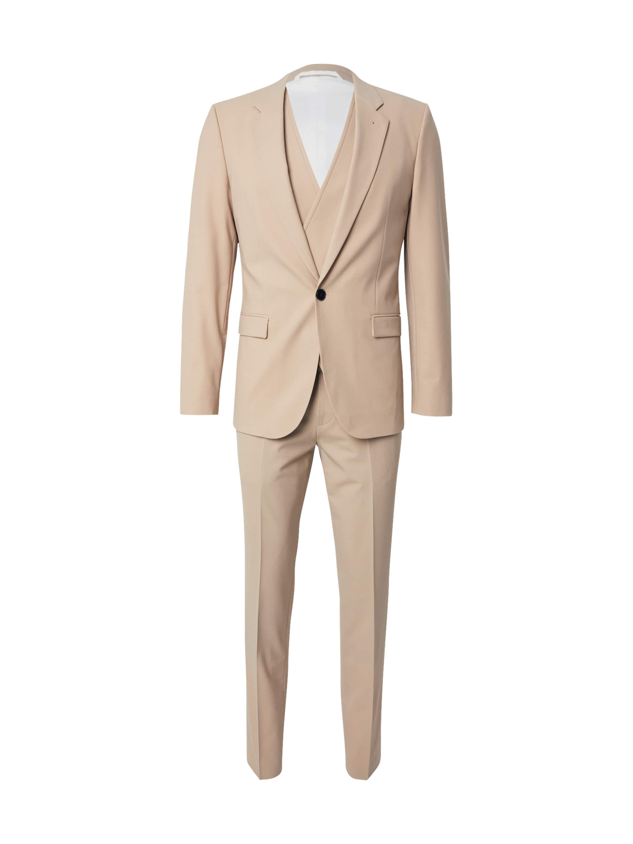 Coupe slim Costume 'Arti Hesten' HUGO en beige : devant