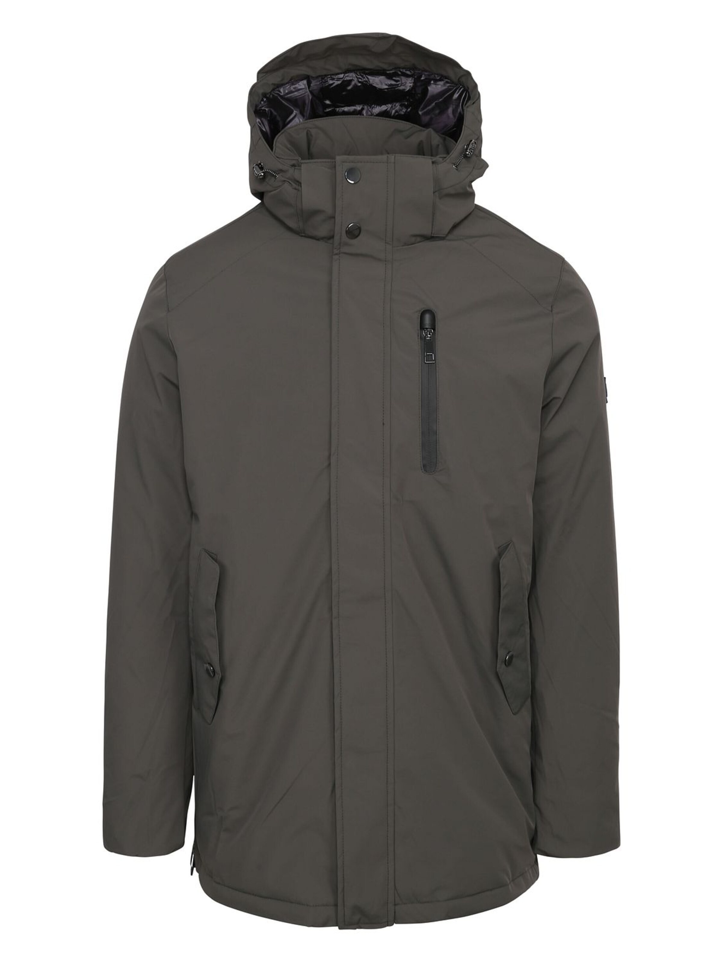 Suitable Winterjas 'Baz' in Groen: voorkant
