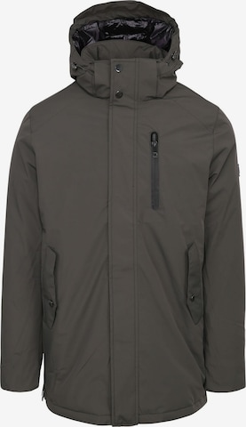 Suitable Winterjas 'Baz' in Groen: voorkant