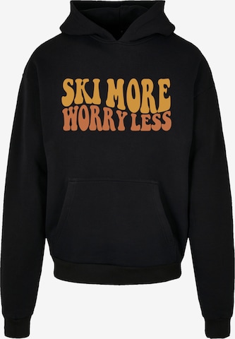F4NT4STIC Sweatshirt 'Ski More Worry Less' in Black: front