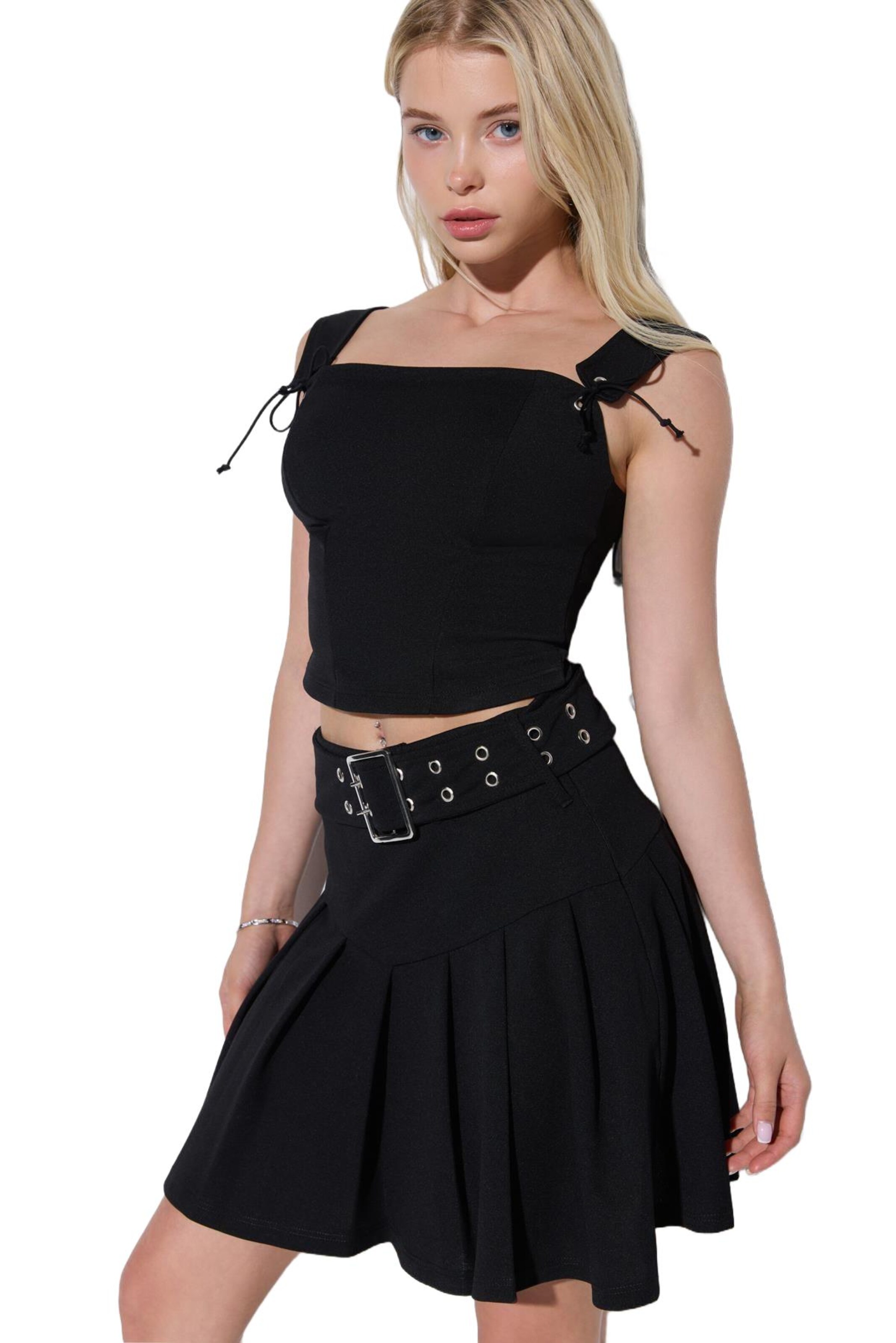 No Matter What Top in Zwart