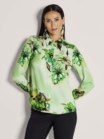 MADELEINE Blouse in Groen: voorkant