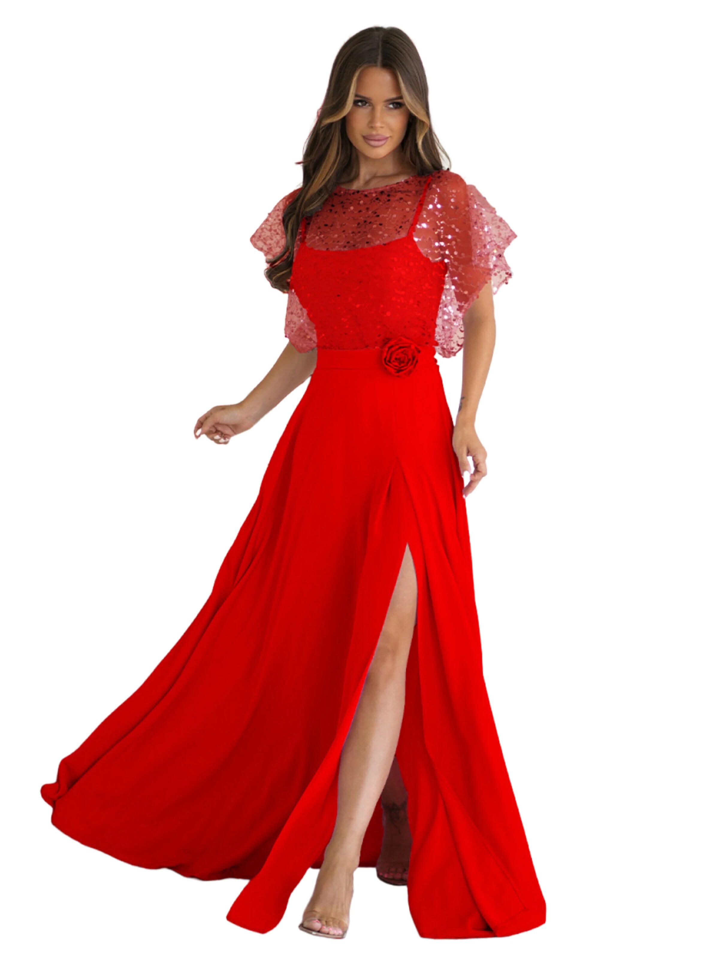 bicotone Dress 'Dress 219688' in Red: front