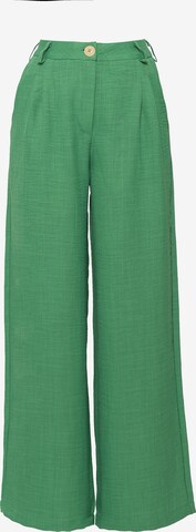 Pantalon 'BLESS' FRESHLIONS en vert : devant