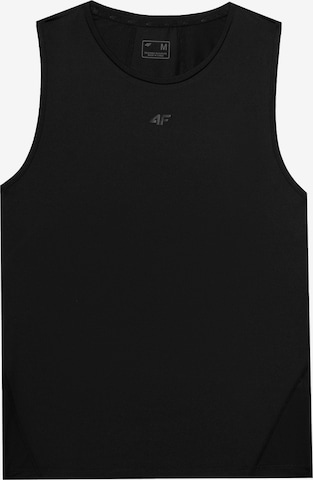 4F Sports top in Black: front