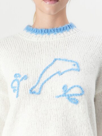 PIECES Pulóver 'PCJERA' - fehér