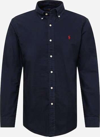 Polo Ralph Lauren Regular fit Overhemd in Blauw: voorkant