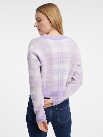 Orsay Knit Cardigan in Purple