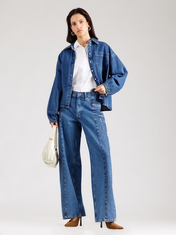 mėlyna KARL LAGERFELD JEANS „Baggy“ Darbinio stiliaus džinsai