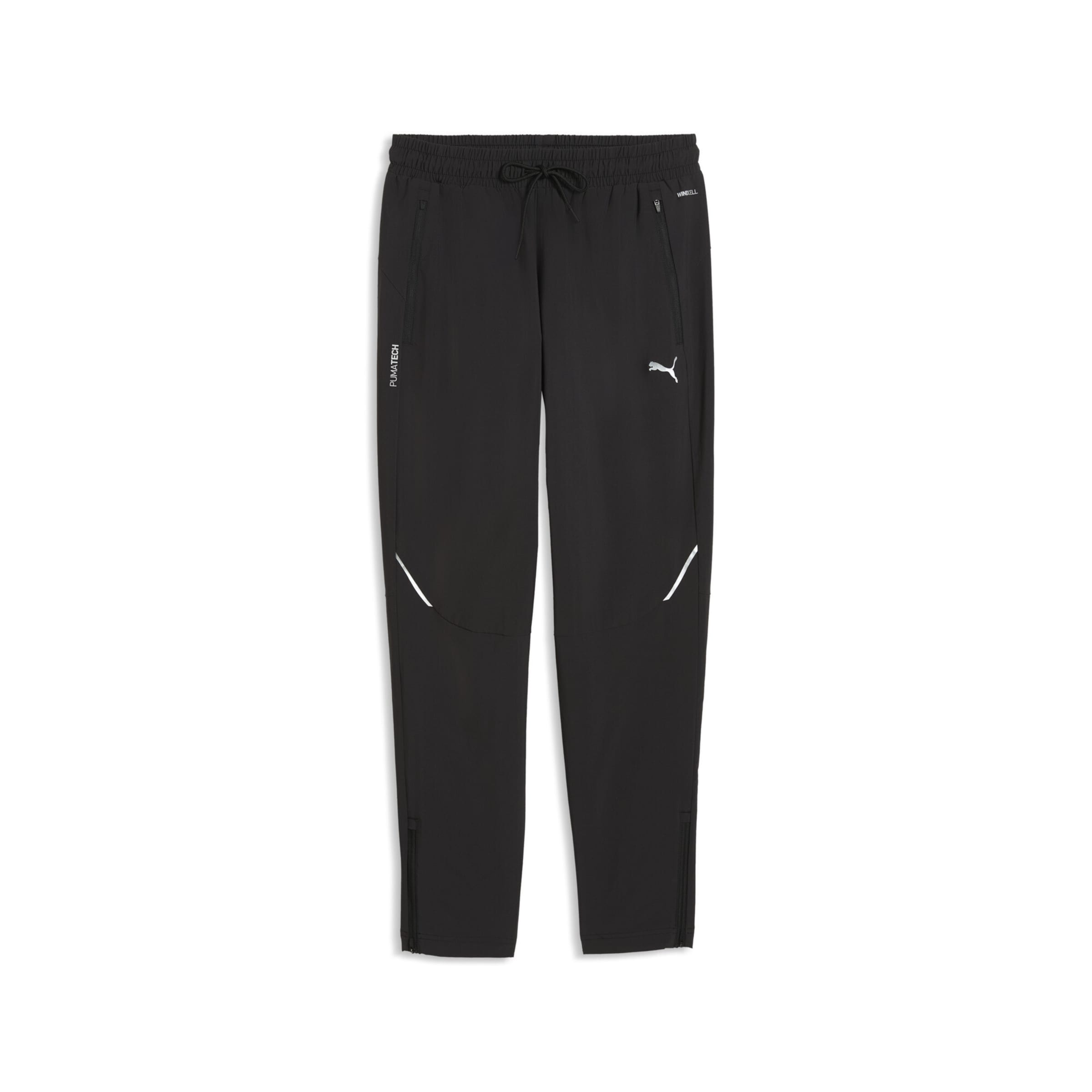 PUMA Regular Sportbroek in Zwart: voorkant